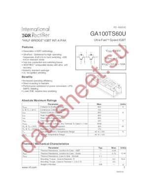 GA100TS60U datasheet  