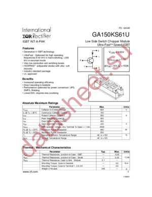 GA150KS61U datasheet  