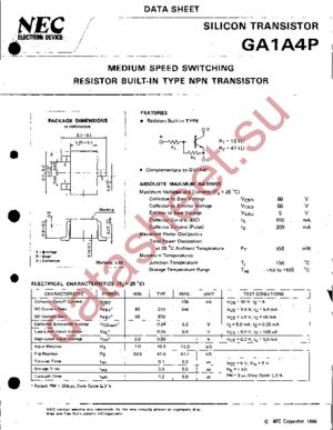 GA1A4P datasheet  