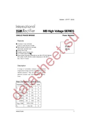 26MB160 datasheet  