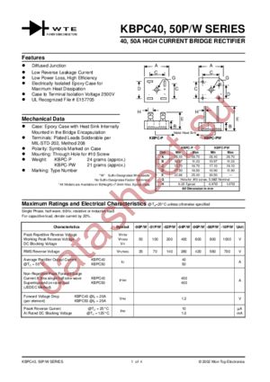 KBPC4006P datasheet  