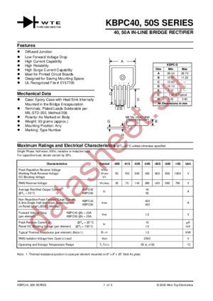 KBPC4002S datasheet  