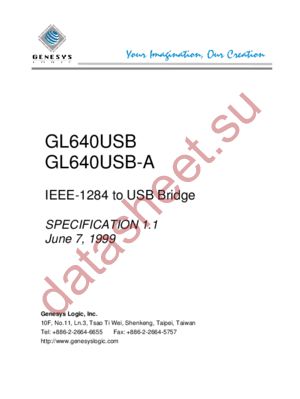GL640USB-A datasheet  