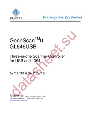 GL646USB datasheet  