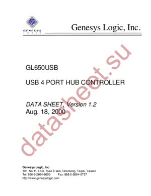GL650USB datasheet  