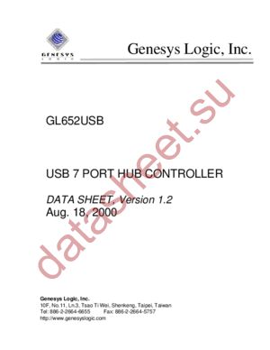GL652USB datasheet  