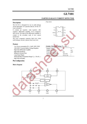 GL7101 datasheet  