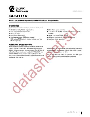 GLT4116-35J4 datasheet  