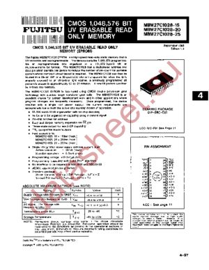 MBM27C1028-25 datasheet  