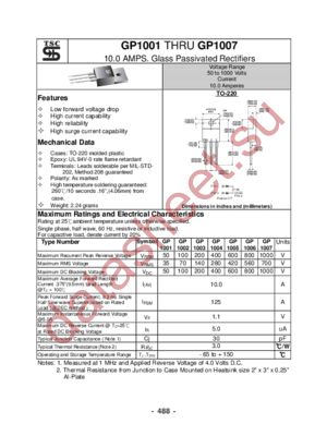 GP1001 datasheet  