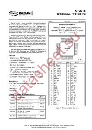 GP2015 datasheet  