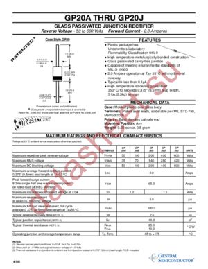 GP20B datasheet  