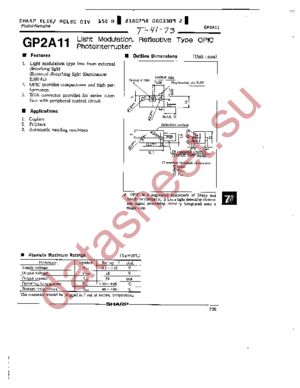 GP2A11 datasheet  