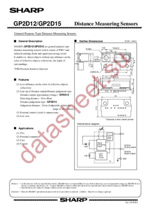 GP2D15 datasheet  