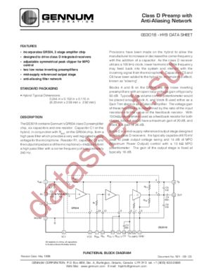 GS3018 datasheet  