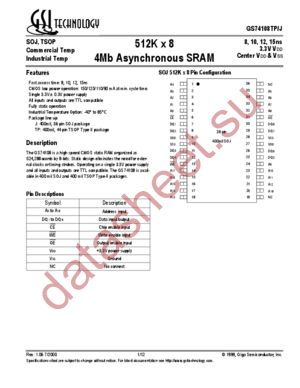 GS74108J-8 datasheet  