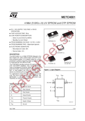 M27C4001-12B1TR datasheet  