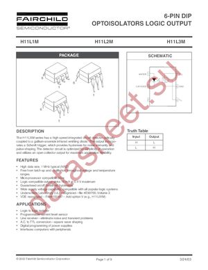 H11L2MS-M datasheet  