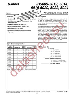 IH5012 datasheet  