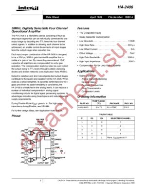 HA-2406 datasheet  