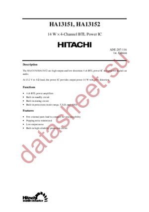 HA13152 datasheet  