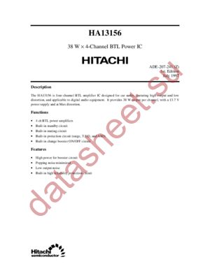 HA13156 datasheet  