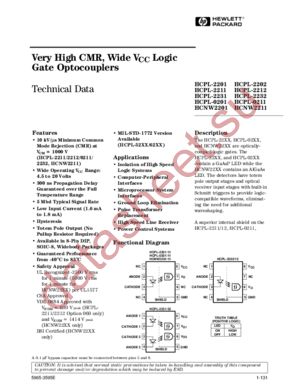 HCNW-2211 datasheet  