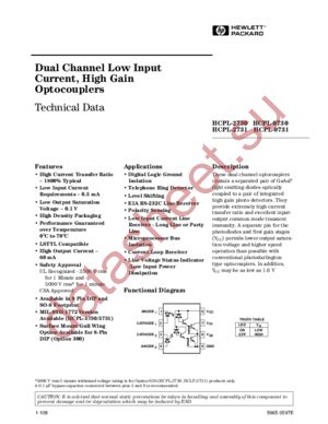 HCPL2731 datasheet  