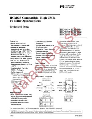 HCPL-261A datasheet  