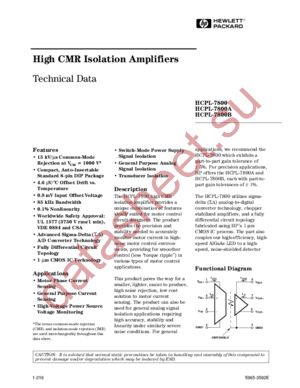 HCPL-7800A datasheet  