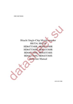 HD6475368S datasheet  