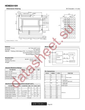 HDM20416H datasheet  