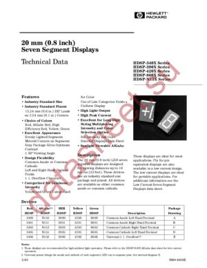 HDSP-4200 datasheet  