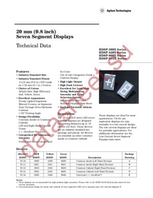 HDSP-4205 datasheet  