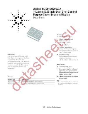 HDSP-521A-LJ000 datasheet  