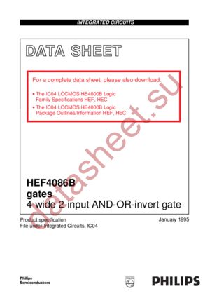 HEF4086BT datasheet  