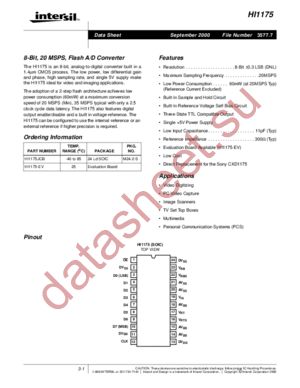 HI1175 datasheet  