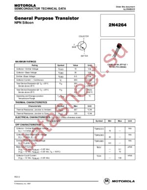 2N4264-D datasheet  