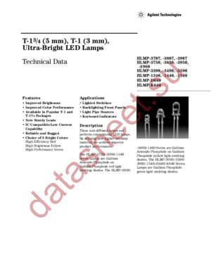 HLMP-3750-L00B2 datasheet  