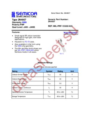 2N4957 datasheet  