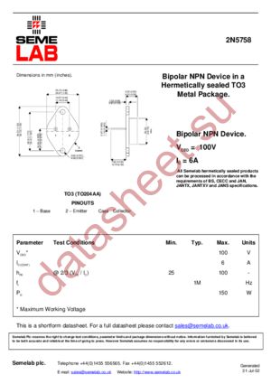 2N5758 datasheet  