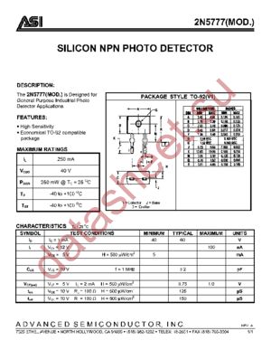 2N5777 datasheet  