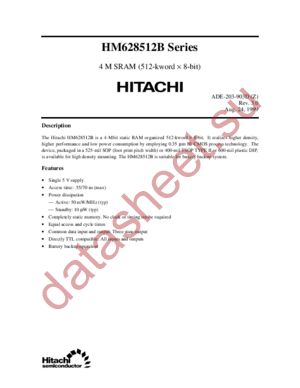 HM628512 datasheet  