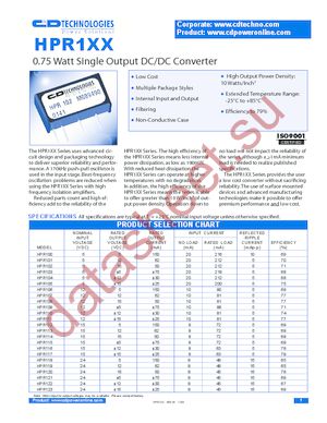 HPR107V datasheet  