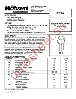 2N6303 datasheet  