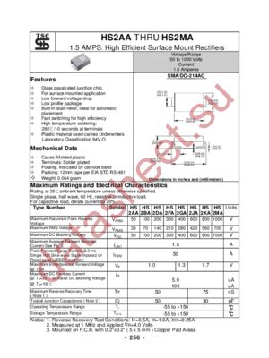 HS2AA datasheet  