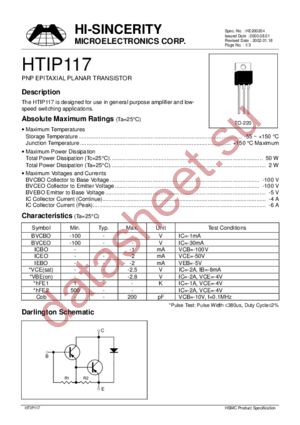 HTIP117 datasheet  