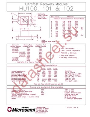 HU10140 datasheet  