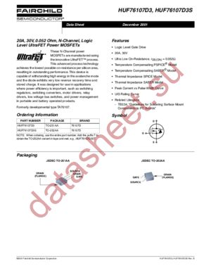 HUF76107D3 datasheet  