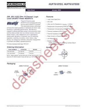 HUF76107D3ST_NL datasheet  